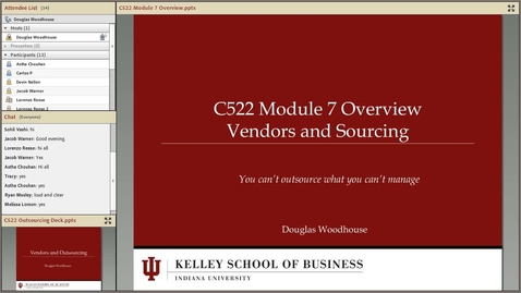 Thumbnail for dwoodhou MP4s_C522 Woodhouse_C522 Woodhouse Module 7 Vendors and Outsourcing Overview