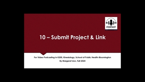 Thumbnail for 10 Submit Project and Link