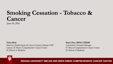 Thumbnail for Smoking Cessation - Tobacco &amp; Cancer