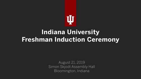 Thumbnail for 2019 Freshman Induction Ceremony