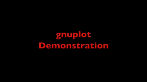 Thumbnail for entry L22 gnuplot Demo