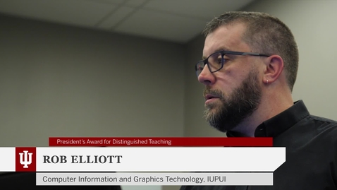 Thumbnail for 2020 President's Award for Distinguished Teaching - Rob Elliott