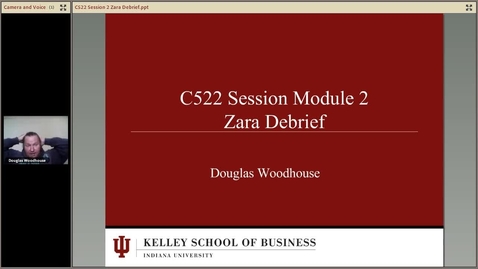 Thumbnail for dwoodhou MP4s_C522 Woodhouse II_C522 Summer 2013 Session 3 Zara Debrief