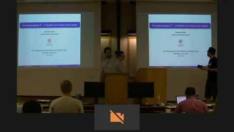 Thumbnail for 06/14/2017 Student Seminar : The electromagnetic Sigma-to-Lambda Transition Form Factor at low energies - E. Perotti - Clipped by Vincent Mathieu