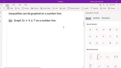 Thumbnail for entry Alg 4.1: Graphing an Inequality on a Number Line