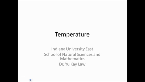 Thumbnail for entry Temperature