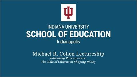 Thumbnail for Michael R. Cohen Lectureship