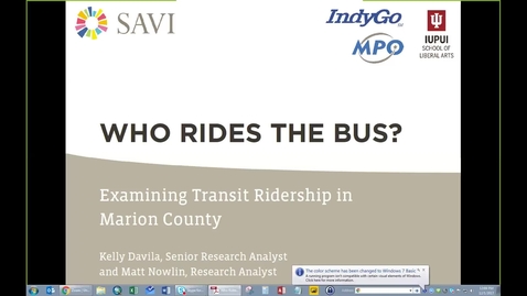 Thumbnail for entry Who Rides the Bus: Examining Transit Ridership in Marion County - Clipped by fsphphpc Public Health Practice Center