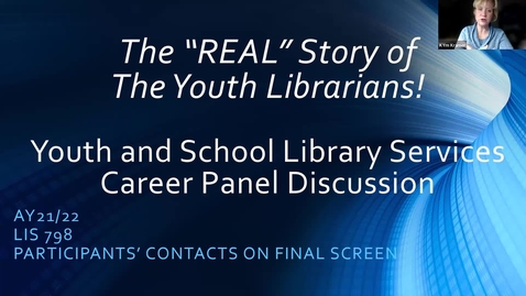 Thumbnail for entry Youth &amp; School Library Services Panel, LIS Industry Speaker Series