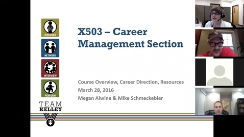 Thumbnail for March 28, 2016 - Career Management Webinar
