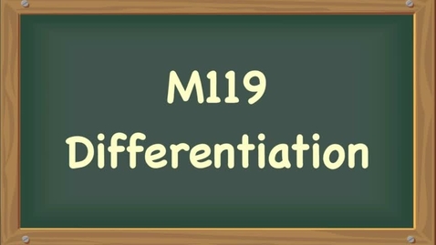 Thumbnail for differentiation
