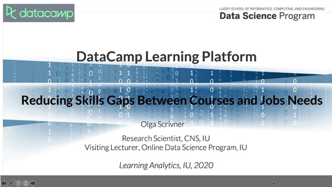 Thumbnail for entry 11-DataCamp learning platform: reducing skills gaps between courses and job market