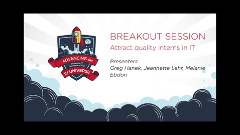 Thumbnail for 1pm - Attract quality interns in IT
