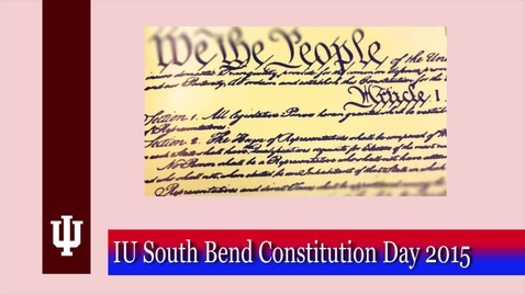 Thumbnail for entry Constitution Day event, Fall 2015