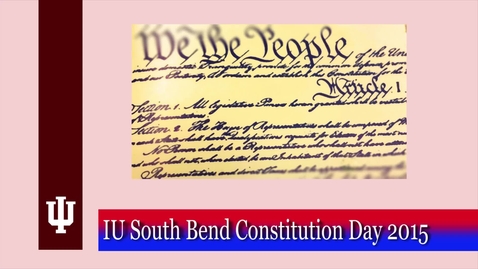 Thumbnail for Constitution Day event, Fall 2015