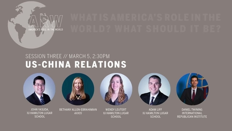 Thumbnail for ARW 2020 - Session 3: US-China Relations