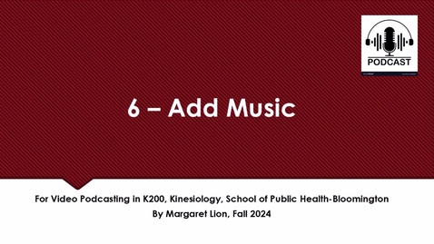 Thumbnail for 6 Add Music
