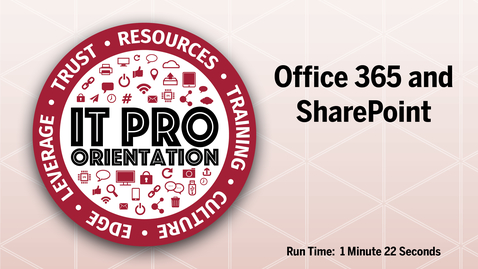Thumbnail for entry Office 365 and SharePoint
