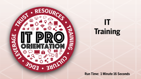 Thumbnail for IT Training