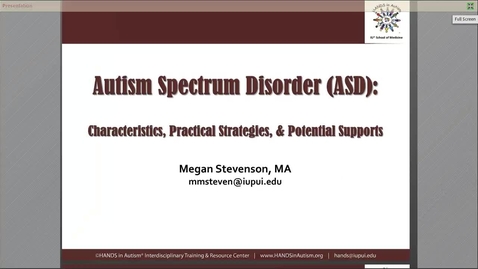 Thumbnail for entry Webinar Series for Medical Professionals_ Autism 101