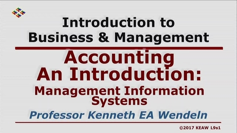 Thumbnail for X100 09-1 Management Information Systems