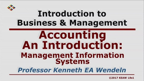 Thumbnail for entry X100 09-1 Management Information Systems