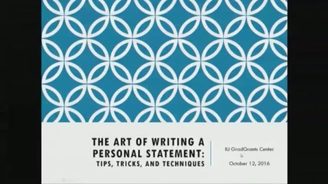 Thumbnail for Personal Statements