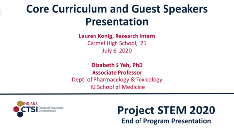 Thumbnail for Lauren Konig Curriculum Presentation