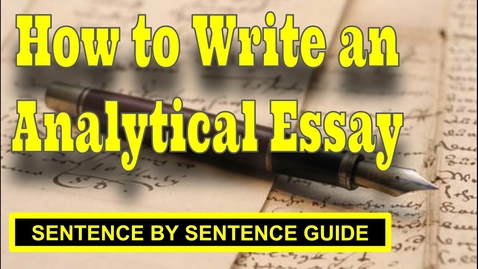 Thumbnail for How to Write an A+ Analytical Essay (Easy Step by Step Guide)