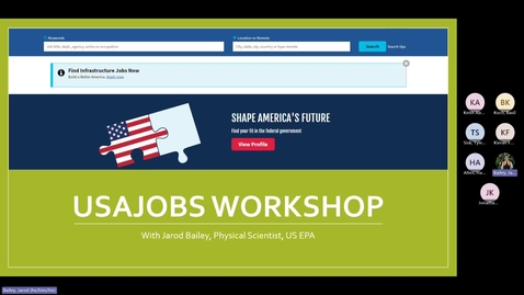 Thumbnail for entry PREPs: USAJobs Workshop w/ Jarod Bailey 2.7.2024