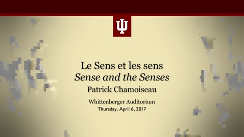 Thumbnail for Guest Lecture: Patrick Chamoiseau