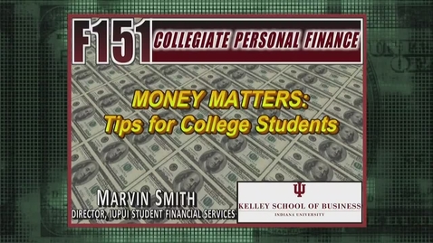 Thumbnail for entry F151 Money Matters Tips Marvin Smith