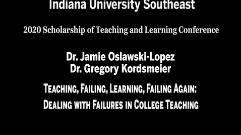 Thumbnail for IU Southeast SoTL Conference - Session 2, Meeting #3: Student Preference and Performance: Can Audio Content Like Podcasts Stand-In for Traditional Print Reading Assignments?
