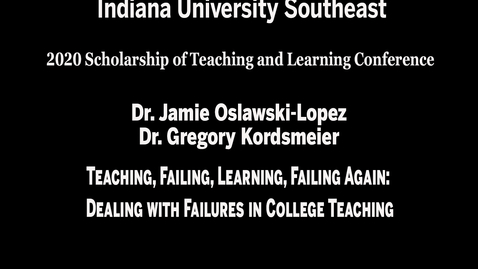 Thumbnail for entry IU Southeast SoTL Conference - Session 2, Meeting #3: Student Preference and Performance: Can Audio Content Like Podcasts Stand-In for Traditional Print Reading Assignments?