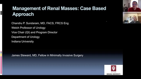 Thumbnail for entry 4.3.20- Renal Masses with Dr. Sundaram