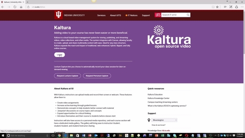 Thumbnail for Kaltura - First Login