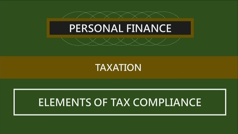Thumbnail for entry F152 03-2 Elements of Tax Compliance