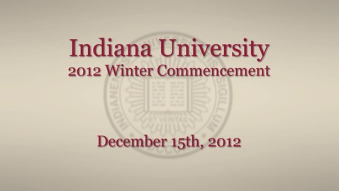 Thumbnail for 2012 Winter Commencement