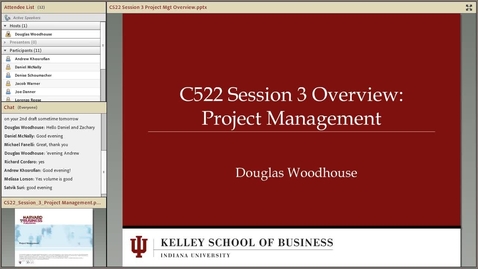 Thumbnail for entry dwoodhou MP4s_C522 Woodhouse_C522 Woodhouse Session 3 Project Mgt Overview