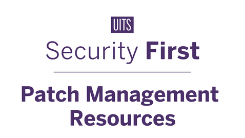 Thumbnail for entry Patch Management Resources