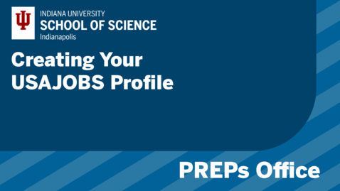 Thumbnail for Creating Your USAJOBS Profile