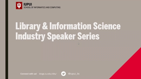 Thumbnail for entry LIS Industry Speaker Series overview