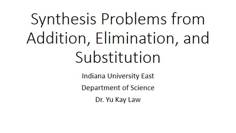 Thumbnail for Synthesis Problems Involving Addition, Elimination, and Substitution