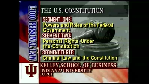 Thumbnail for entry L100 04-1 Powers &amp; Roles of the Federal Government