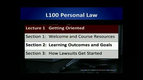 Thumbnail for L100 01-2 Learning Outcomes &amp; Goals