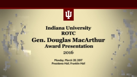Thumbnail for 2016 Gen MacArthur Award Presentation