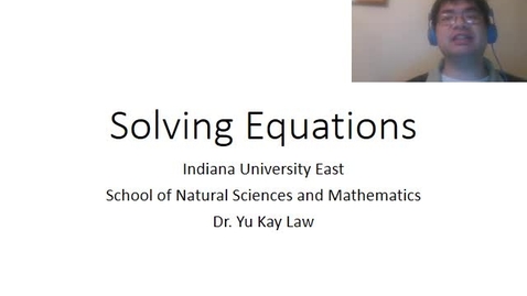 Thumbnail for Solving Equations
