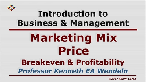 Thumbnail for W200 17-2 Breakeven &amp; Profitability
