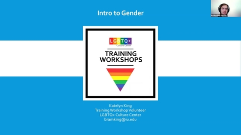 Thumbnail for entry Training Workshop: Intro to Gender, 2/17/2021