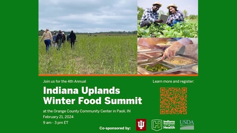 Thumbnail for 2024 Indiana Uplands Winter Food Summit Keynote with Ashton Potter-Wright